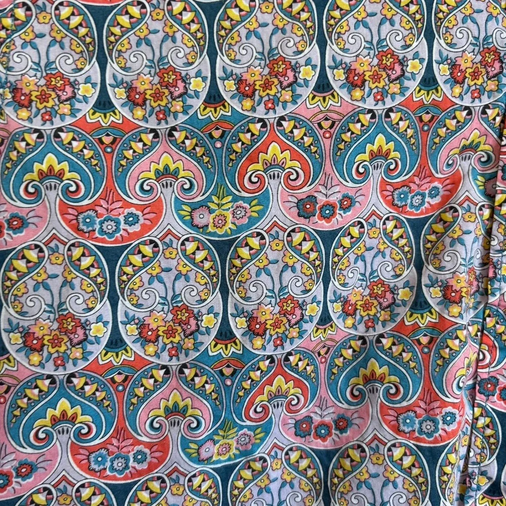J Crew Womens Liberty Of London Shirt 6 Floral Slim Fit 100% Cotton Button Up‎